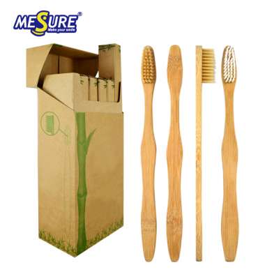 100% biodegradable Eco friendly Adult custom natural bamboo toothbrush