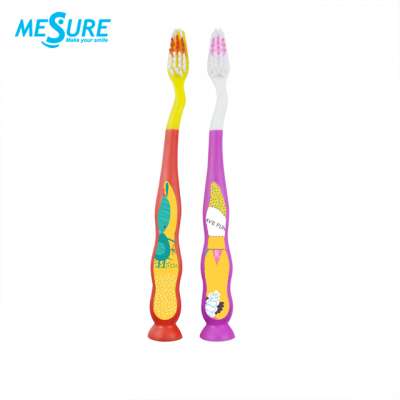 Kids Extra Soft Toothbrush with Suction Cup children tooth brush