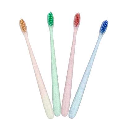 Wholesale super fine spiral filament bristle custom logo manual plastic daily use adult tooth brush