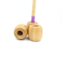 Custom organic portable small single wooden toothbrush bamboo holder