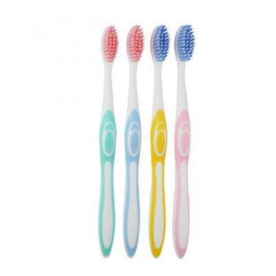 Custom home travel spiral filament bristle manual adult plastic cover toothbrush