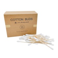 Custom manufacturer private label multipurpose organic bamboo cotton buds